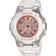 Casio Women's Baby G BGA110-7B2 Resin Quartz Watch with Pink Dial ...