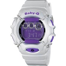 Casio Women's BG1006SA-8 Baby-G Silver and Purple Digital Sport Watch