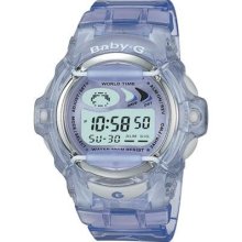 Casio Women's Purple Baby-G Watch Jelly Whale Digital - Purple Rubber Strap - BG169R-6V