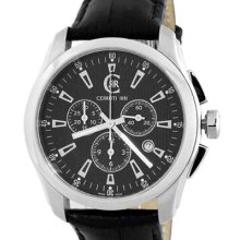 Cerruti 1881 Mens Tradizione Chronograph Swiss Made Watch Black Ct100271s03