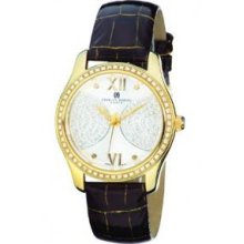 Charles-Hubert- Paris 6784-G Stainless Steel Case Quartz Watch - Gold and Dial