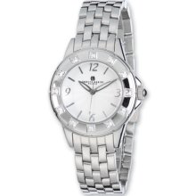 Charles Hubert Unisex Crystal Bezel Off-White Dial Watch XWA3287