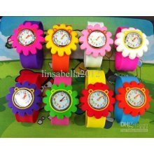 Child Jelly Watches Sunflower Table Personality Dial Silica Gel Tabl