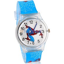 Children's Spiderman Cartoon Pattern Analog Watch