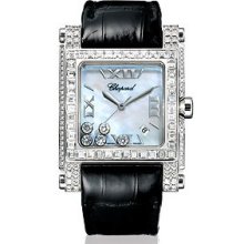 Chopard Happy Sport Square XL White Gold Watch 283577-1002