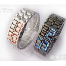 Christmas Gift 12pcs Digital Led Watches Iron Samurai Japanese Red O