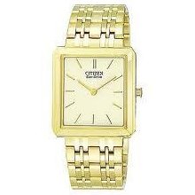 Citizen Eco-drive Ar1072-51p Stlietto Gold Tone Mans Watch