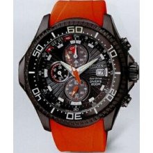 Citizen Eco-drive Orange Promaster Depth Meter Chronograph Watch