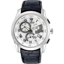 Citizen Eco-drive Perpetual Calendar Leather Gents Watch Bl8000-03a Bl8001-01a