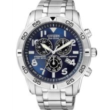 Citizen Eco-drive Perpetual Calendar 100m Blue Chrono Watch Bl5470-57l