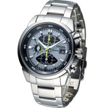 Citizen Eco-drive Sports Chronograph Watch Gray Ca0130-58a