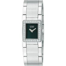 Citizen Ladies Eco-drive Silhouette Stainless Steel Crystal Watch Sy2030-54e