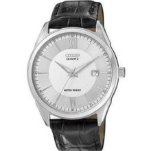 Citizen Quartz Leather Band Men's Watch Bk2437-04a