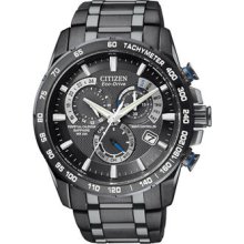 Citizens AT4007-54E Perpetual Chrono AT Men's Bracelet Black Dial