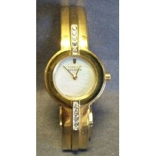 Citizens Gold Tone Eco-drive Watch 10 Tiny Stones Works