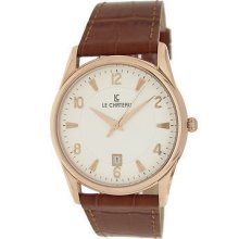 Classic Men's Le Chateau Leather Band Watch With Easy-to-read Dial 7077mrse-wht