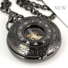 Classic Steampunk Mechanical Vintage Style Pocket Watch (TLPW13)