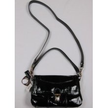 Coach Poppy Patent Layla Pushlock Crossbody 18161 Onyx