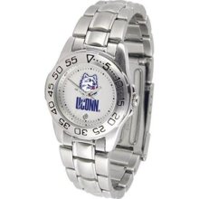 Connecticut Huskies UCONN NCAA Womens Steel Sports Watch ...