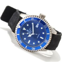 Constantin Weisz Men's Professional Automatic Stainless Steel Strap Watch BLUE