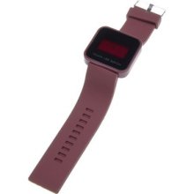 Cool Brown Touch Screen Digital Led Wrist Watch Silicone Band For Chrismas Gift