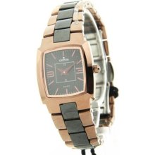 Croton Women's Swiss Tungsten & Ceramic Dress Watch CN207364BRBK