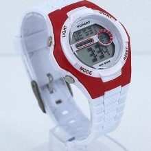 Cute 5 Color Digital Hours Date 50m Water Resistant Sport Child Wrist Watch K11