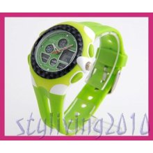 Cute Small Size Analog Digital Alarm Day Date Children Boy Girl Waterproof Watch