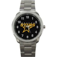 Dallas Stars Ice Hockey Team Logo Sport Metal Watch