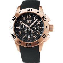 Davis 'Xxl Ranger' Men's Analog Quartz With Chronograph And Rubber Bracelet - 1352