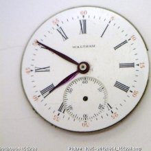 Dial For Waltham Pocket Watch Measures 34.2 Mm