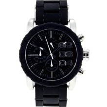 Diesel Watches Men's Black Dial Black Silicone Black Silicone/Black Di