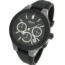 Dkny Chronograph Ceramic Case 50m Ladies Watch Ny8186