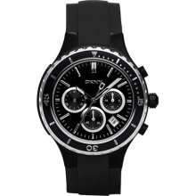 DKNY Men's NY1468 Black Rubber Quartz Watch with Black Dial