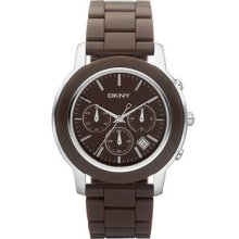 Dkny Ny8357 Brown Street Smart Plastic Bracelet One Size Watch