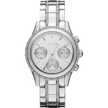 Dkny Ny8706 Silver Chronograph Ladies Women's Watch