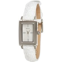 DKNY Women's White Leather White Dial Quartz Watch (NY8710)