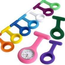 doctor nurse brooch fob watch 10 colors silicone cover