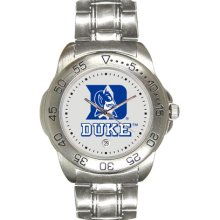 Duke Blue Devil watches : Duke Blue Devils Sport Watch with Stainless Steel Band