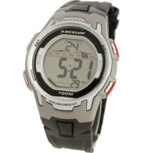 Dunlop DUN-103-07 - Dunlop Men Digital Chronograph Watch, Red Dial And Band Detail.