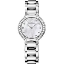 Ebel Women's Beluga Round Black & Diamonds Dial Watch 1215855