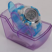 Elegant Digital Display Led Electronic Sport Wrist Watch Blue Xj-802