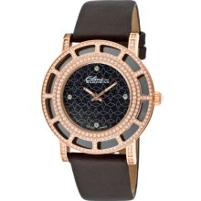 Elini Barokas Watch C8452-08 Women's Barokas Diamond Blue Sand Stone Dial Black