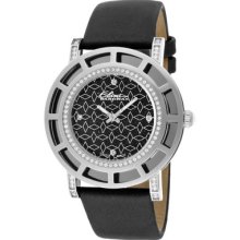 Elini Barokas Watch C8452-02 Women's Barokas Diamond Blue Sand Stone Dial Black