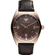 Emporio Armani Classic Leather Mens Watch AR0367 ...