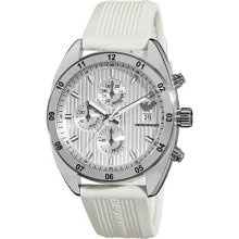 Emporio Armani Men's White Sport Chronograph Watch Ar5929