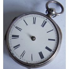 English Silver Pocket Watch