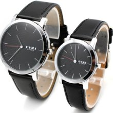 Eyki Lover's Fashion Leisure Steel Band Quartz Watch Wrist Watch 1pc