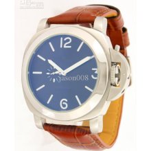 . Fashion Automatic Watches Luminor Marina Steel Blue Dial Stainless