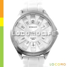 Fashion Design Couple Pair Special Quartz Watch White